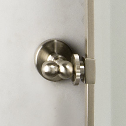 Ilford Metal Square Wall Mirror, Satin Nickel