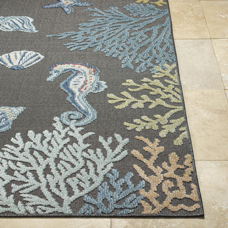 Ballycastle Indoor / Outdoor Rug, Rectangle 6'7" x 9'