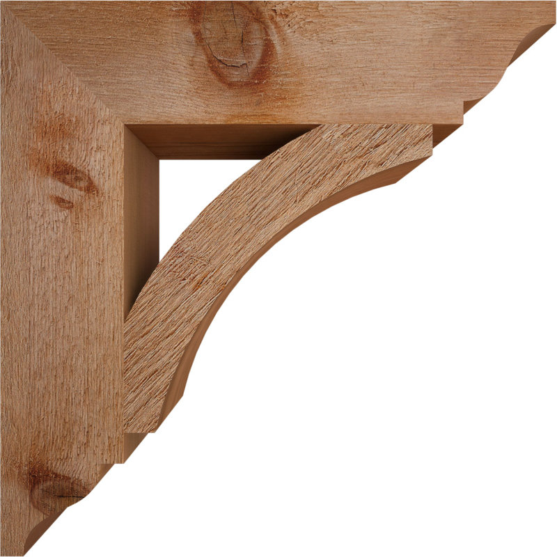 Support en sciure de pin rouge traditionnel de l 4 po x P 18 po x H 18 po Thorton, H 18 po x l 4 po x P 18 po