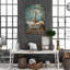 «Giraffe In Bath - Get NUE Gallery», reproduction d'art graphique sur toile tendue-1253834836