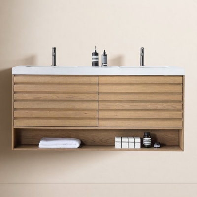 Maumelle 60" Cedar Double Bathroom Vanity