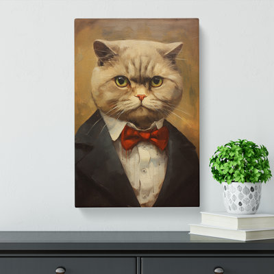 Cat Modern - Wrapped Canvas Print