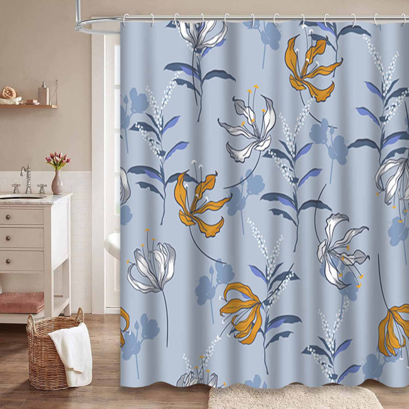 Magnifique rideau de douche avec 12 crochets, L 72 po x l 72 po