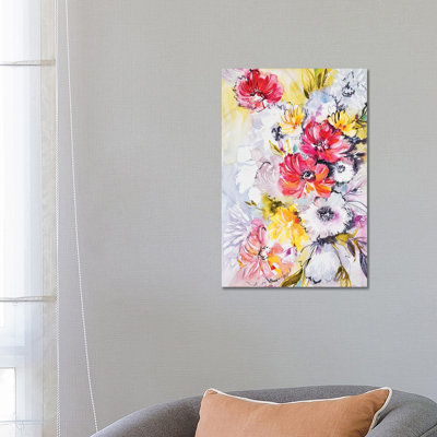 Joyful 1 Piece Wrapped Canvas Painting