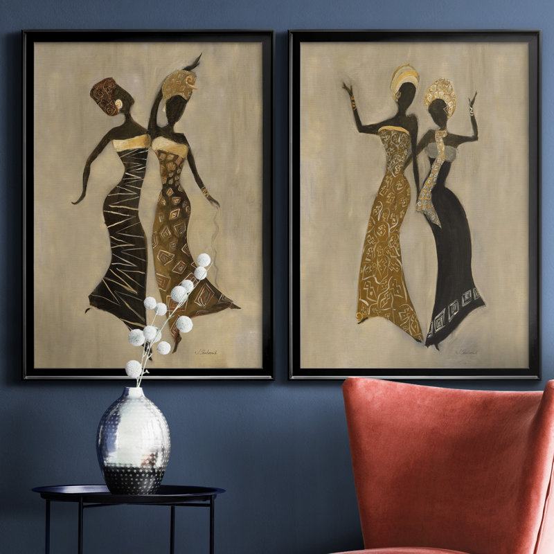 «Celebration I», ensemble de 2 reproductions d'art, H 26,5 po x l 73 po x P 1,5 po, H 31,5 po x l 47 po x P 1,5 po