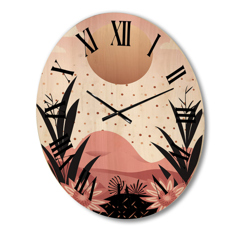 Horloge murale abstraite Serene, Grand