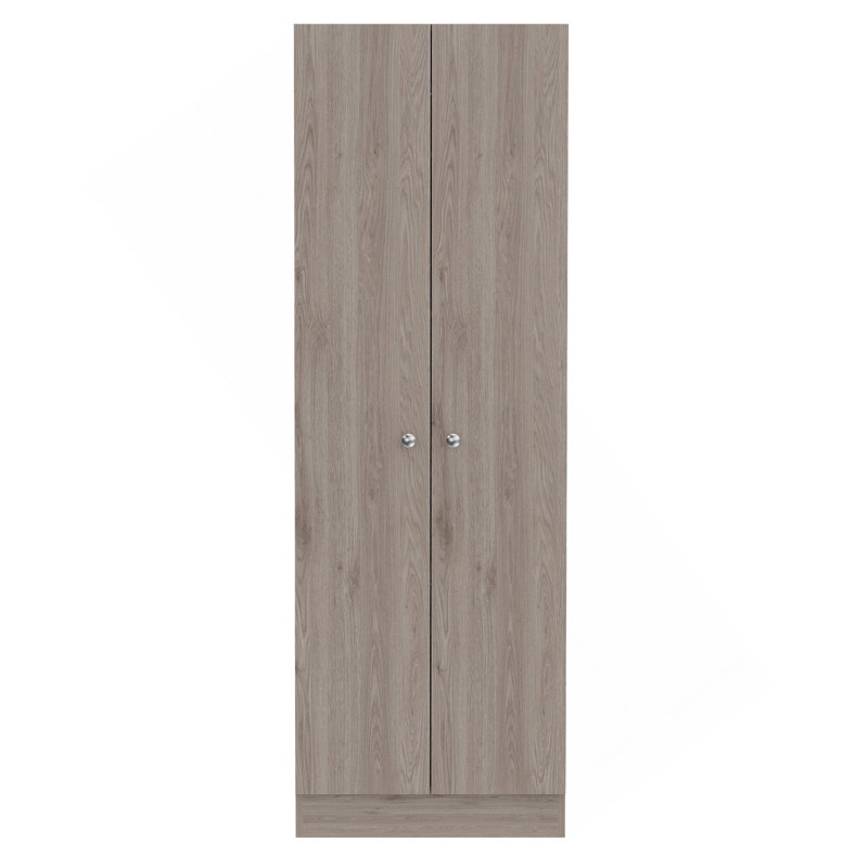 Virginia Double Door Storage Cabinet, Five Shelves, Light Gray