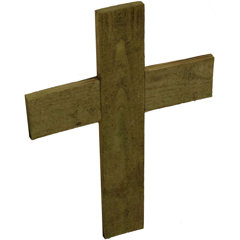Handmade Traditional Religious & Spiritual Wall Decor, Restoration Green, 36" H x 20" W x 0.75" D