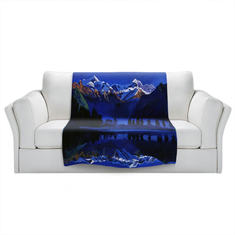 Hand Woven Throw Blanket, 68" x 80"