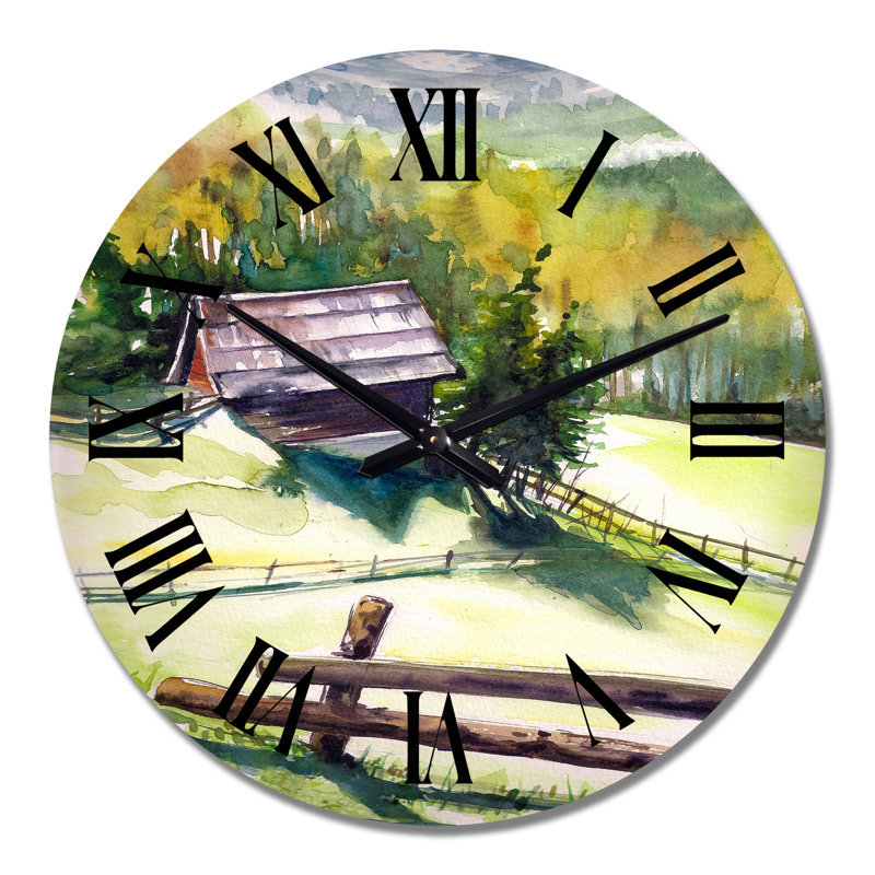 Horloge murale en bois, Moyen