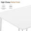 47" Rectangular Dining Table with Silver Hairpin Legs