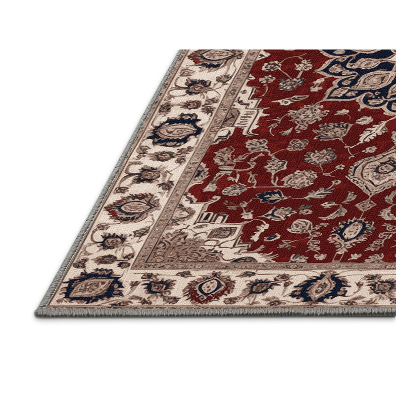 Tapis persan gris lavable à la machine
