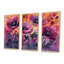 Mauve rouge délicat Poppy Meadows - Ensemble de décorations murales coquelicots-107192602-107192591