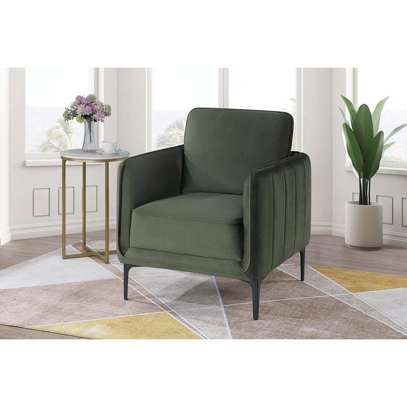 Chaise d'appoint élégante avec pieds en métal