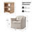 Vanzant 3-Piece Farmhouse Living Room Set With Slipcovered Swivel Armchairs And Grass Rope End Table-118609404