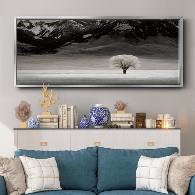 Arbre solitaire - toile encadrée