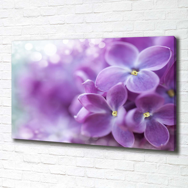 Lilac Flowers - Wrapped Canvas Print