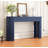 TREXM Entryway Table with Fluted Design, Modern Console Table with Storage, Oval Top and 2 Drawers-169745067