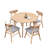 42.01 Inch Saving Place Table,Wooden Dining Table For 4 Persons,Modern Design Round Kitchen Table For Living Room,Apartment,Restaurant-1932261313