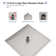 12 Inch Rain Shower Head High Pressure High Flow Square Stainless Steel Rainfall Showerhead