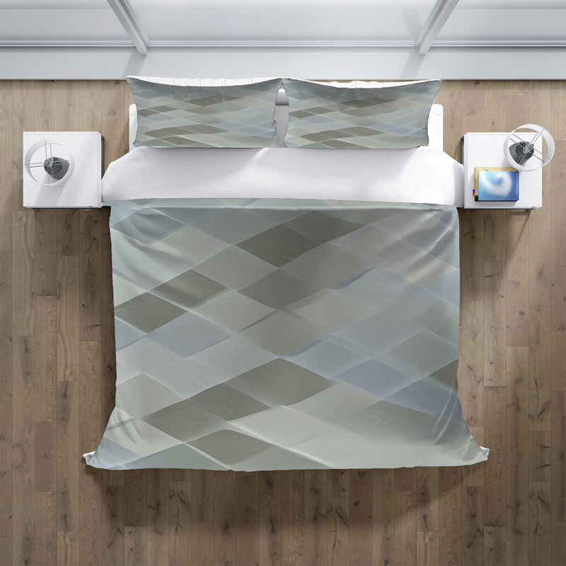 Abstract Duvet Cover, King Duvet Cover + 2 King Shams