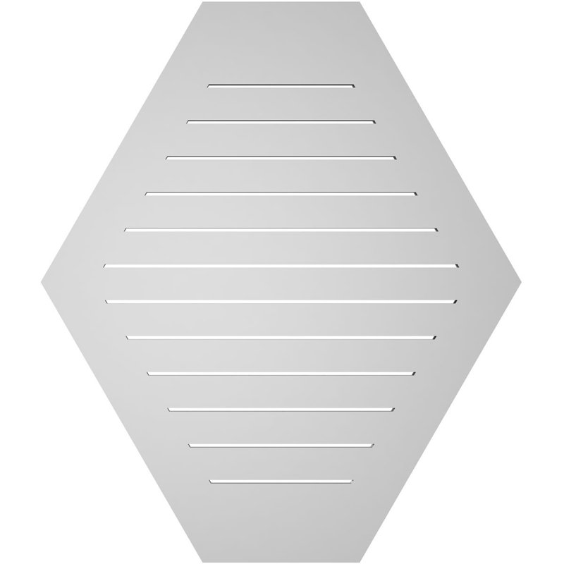 Évent horizontal fonctionnel à pignon en uréthane à surface horizontale Signature, H 42 po x l 36 po x P 1 po