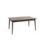 Table de salle à manger contemporaine en bois de noyer massif 1pc