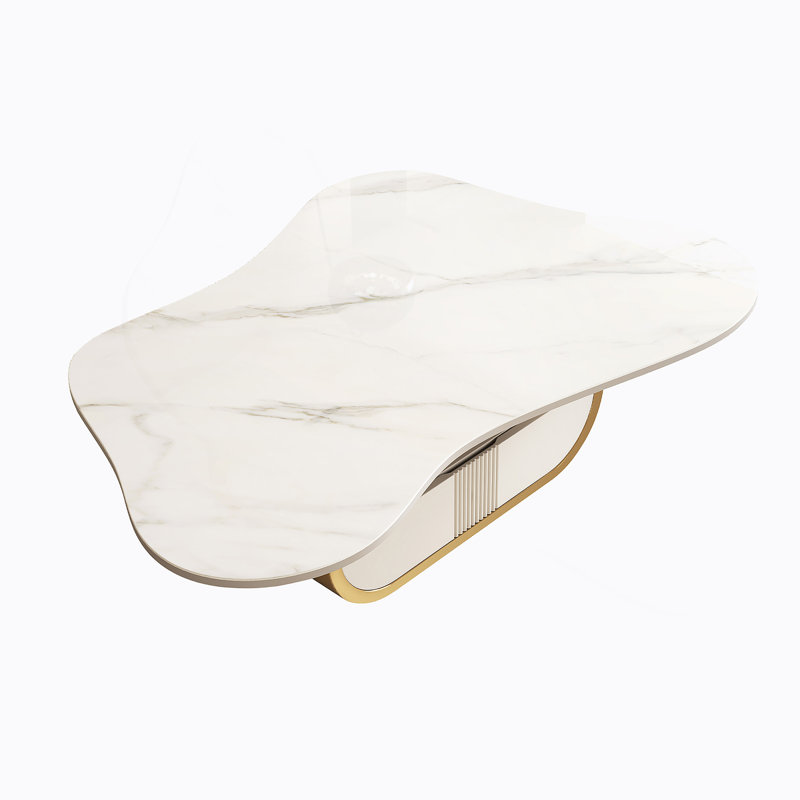 Table basse moderne avec plateau en pierre frittée Modern