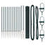 120 cm H x 2500 cm W Steel Border Fencing