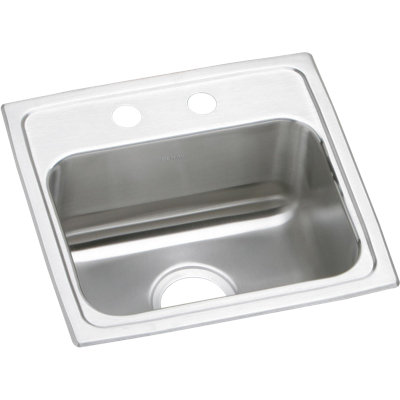 Lustertone 17" L x 16" W Drop-in Kitchen Sink