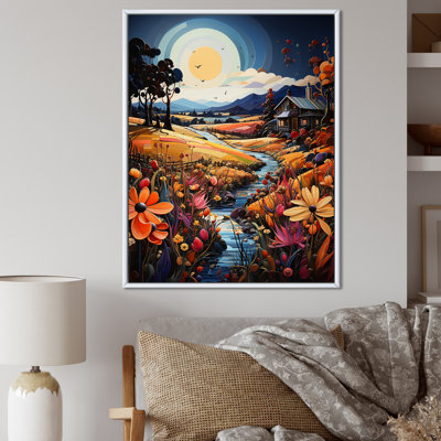 "Whimsical Magical Fields III", reproduction d'art sur toile