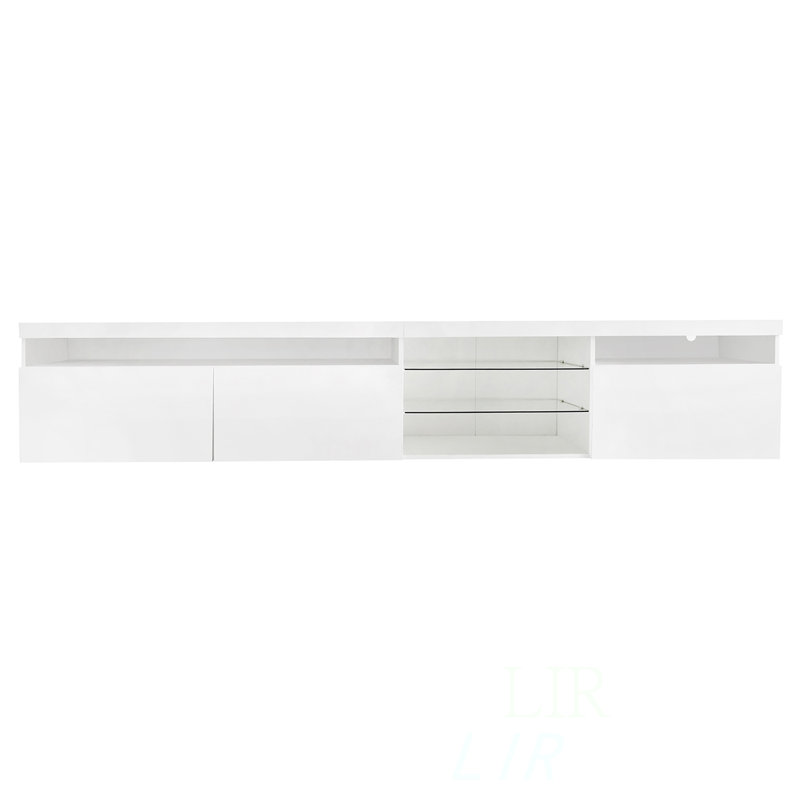 Console multimédia 94,5 po, Blanc