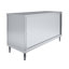 Armoire inférieure 24 po x 60 po x 35 po en acier inoxydable avec portes coulissantes