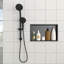 Niche de douche en acier inoxydable 21 po x 13 po, noir bronze