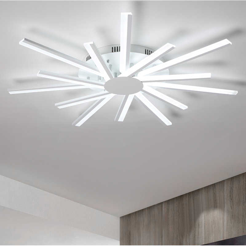 Plafonnier encastré linéaire moderne 14 lumières Sputnik