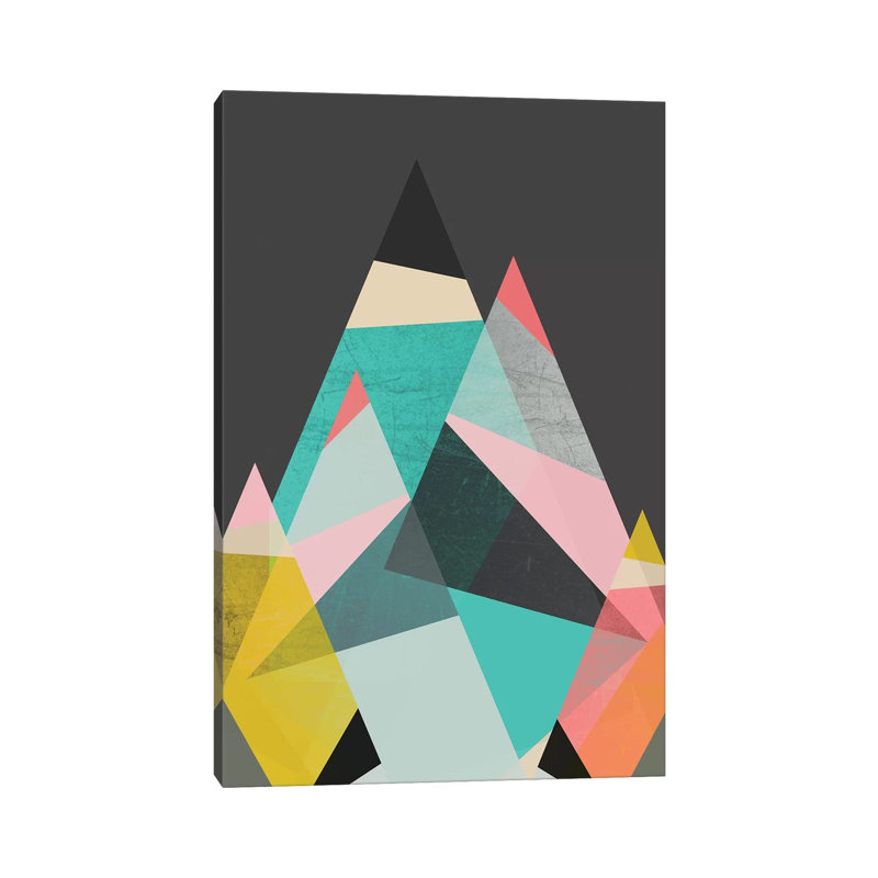 Geo Mountains by Susana Paz - Wrapped Canvas Print, 20.32 cm H x 30.48 cm W