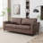 Saahith  Modern Faux Leather Sleeper Sofa with Memory Foam Mattress, Convertible Pull-Out Couch Bed-1824300011