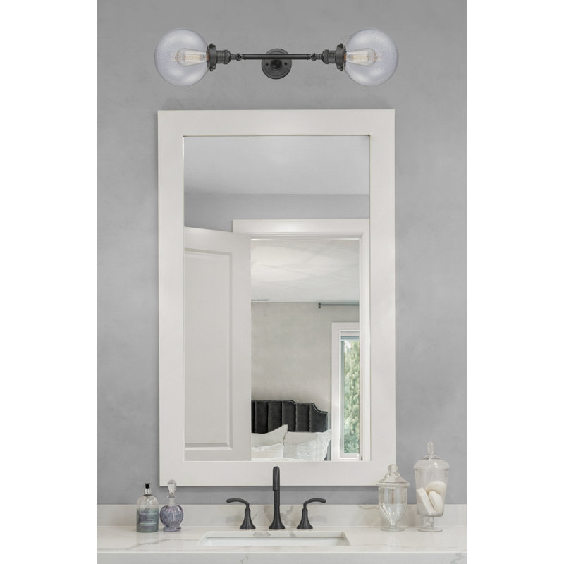 Clementina 2 - Light Dimmable Vanity Light, 60 Watt Vintage Incandescent Bulb, Seedy, Oil Rubbed Bronze