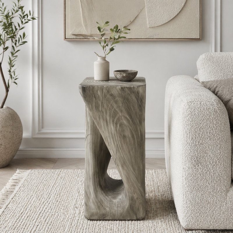 Table d'appoint d'extérieur, Gris