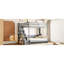 Lit double au-dessus du lit, gris - hydraulique et élégant avec bureau, utilisation efficace de l'espace-578731946