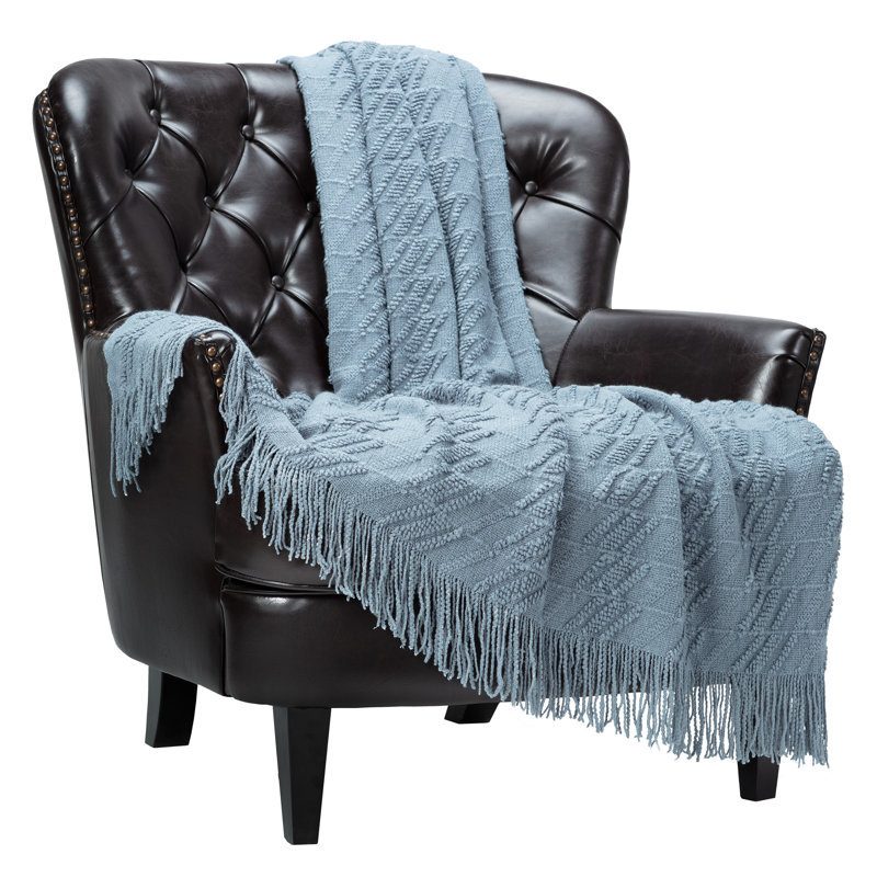 Jeté super doux , Bleu clair