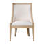 Chaise rembourrée avec garniture cloutée