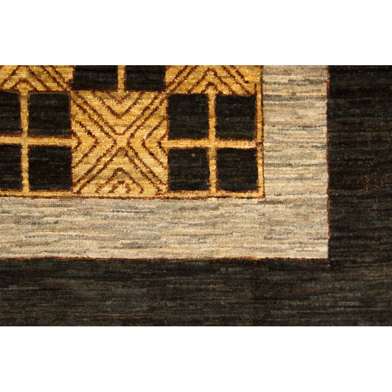 Striped Hand Woven 198cm X 288cm Area Rug