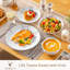 24 Piece Porcelain China Dinnerware Set - Service for 6