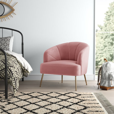 Fauteuil en velours large 31,5 po Liparit