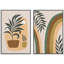 Mid Mid Century Modern Boho IDEA4WALL, ensemble d'art mural sur toile encadré Mid-Century-70183764-70183770