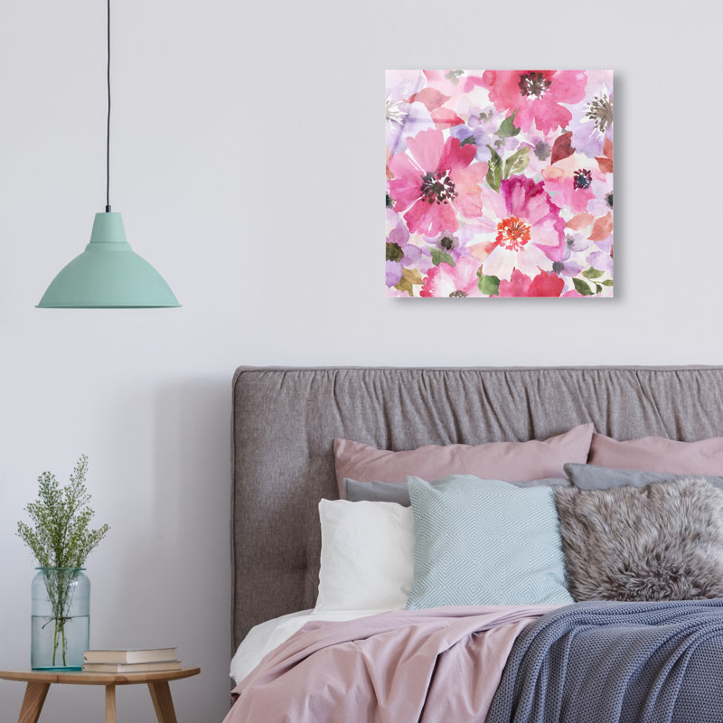 Morning Blossoms Canvas Floral & Botanical Print by Oliver Gal, 16"H x 16"W, High-Gloss Acrylic Print