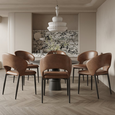Open Back Modern Dining Chair by Corrigan Studio