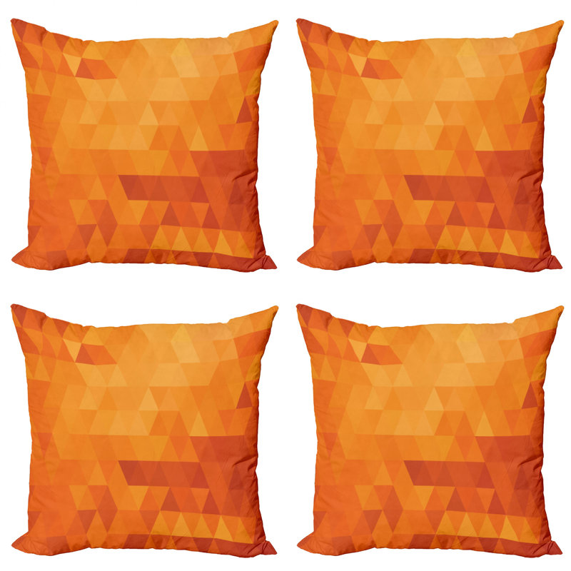 Ambesonne Geometric Reversible Pillow Cover, 16" x 16"
