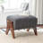 Karsen Upholstered Bench with Solid Wood Leg-928901795